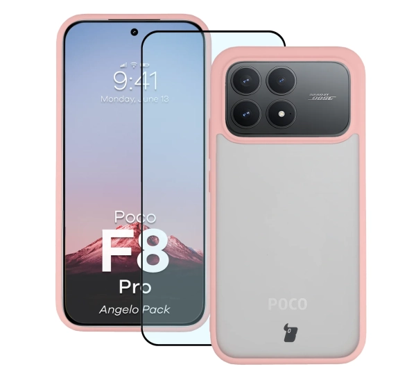 Bizon Angelo Pack do Xiaomi POCO F8 Pro Jasnoróżowy