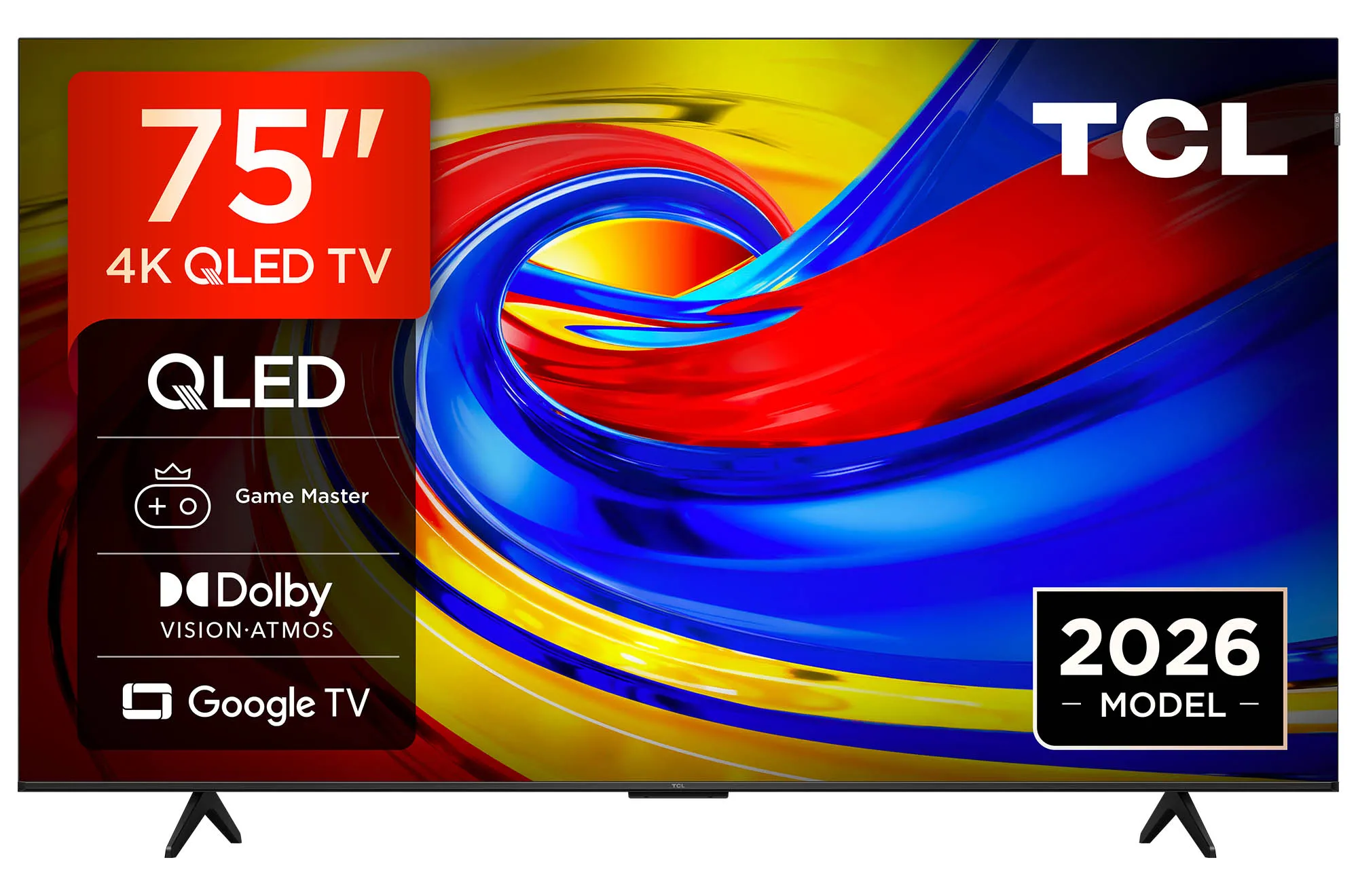 Telewizor TCL 75P7L 75" QLED 4K Google TV Funkcje AI Dolby Vision Dolby Atmos HDMI 2.1 DVB-T2