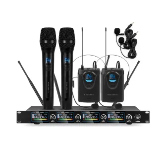 Musicmate Zestaw mikrofonowy MM-800 AirStage Dynamiczny Bezprzewodowy Czarny
