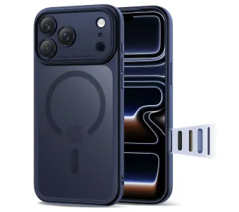 Etui Tech-Protect Magpeak MagSafe CC do iPhone 17 Pro Granatowy