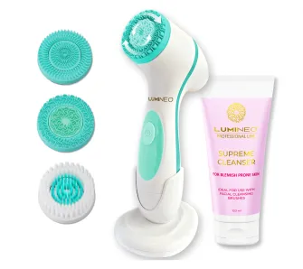 Szczoteczka do twarzy Lumineo Classic + Żel do skóry trądzikowej 100ml