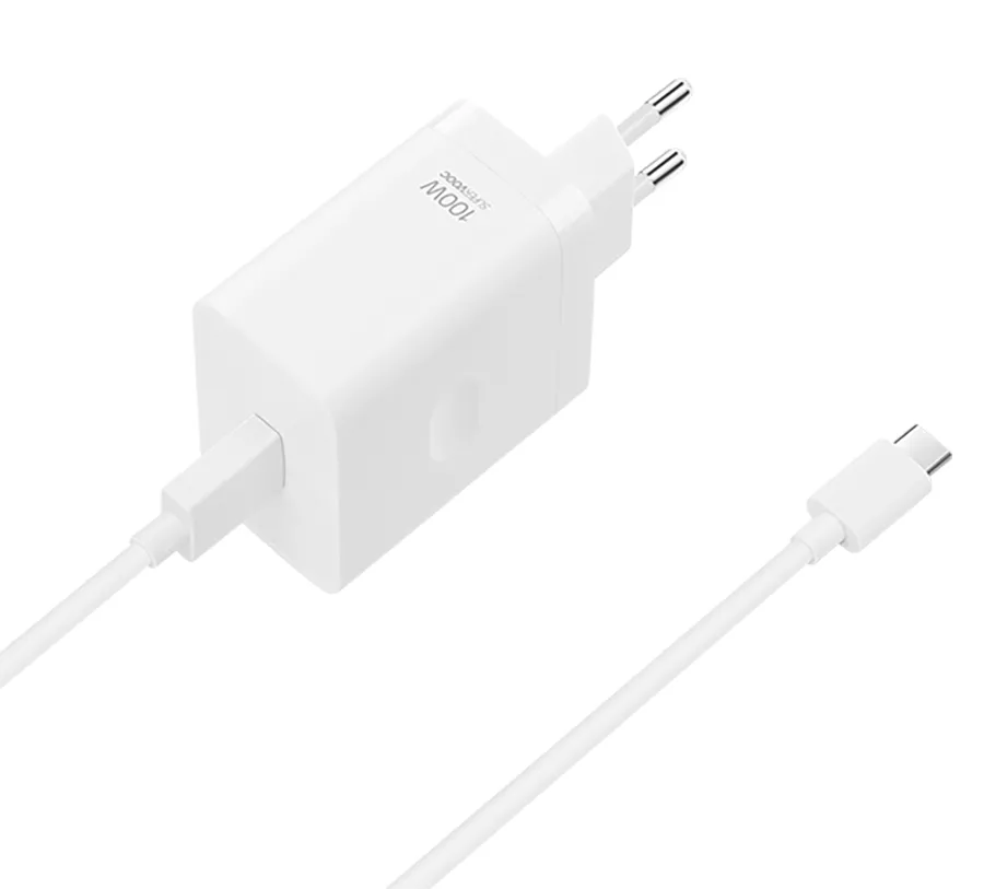 Ładowarka sieciowa OPPO SUPERVOOC Single-port 100W Biały + Kabel USB-C
