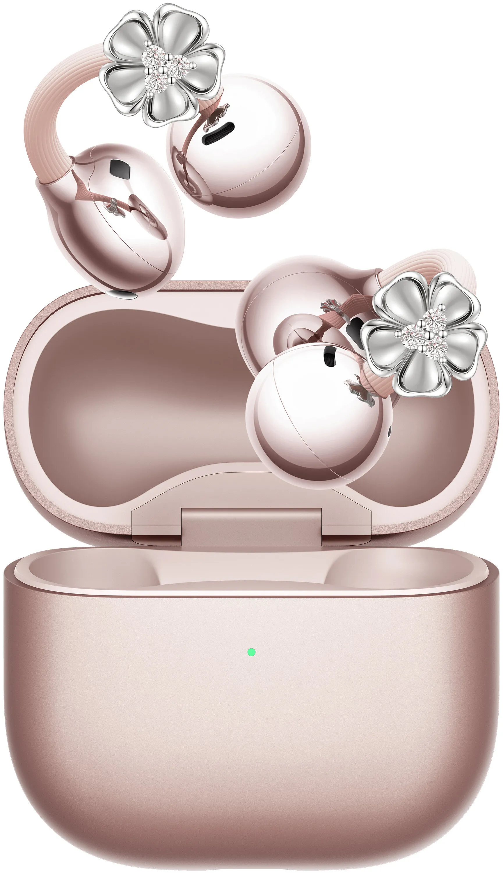 Słuchawki bezprzewodowe Huawei FreeClip 2 TWS Konstrukcja klipsa Bluetooth 6.0 Funkcje AI Flower Edition + Single Flower Złoty