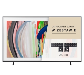 Telewizor Samsung The Frame QE55LS03HAU 55" QLED 4K 144Hz HDMI 2.1 DVB-T2 + dopasowany uchwyt w zestawie