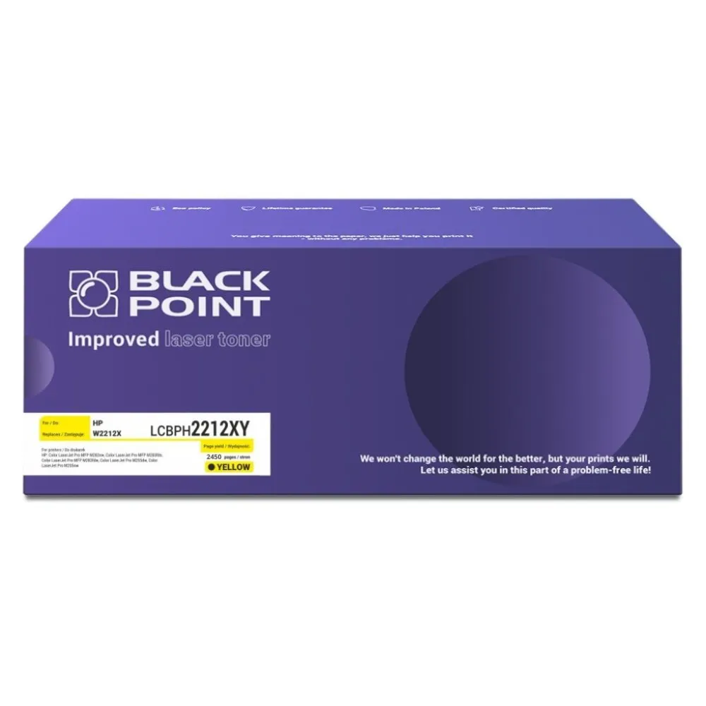 Toner Black Point LCBPH2212XY (zamiennik W2212X) Żółty