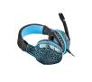 Słuchawki przewodowe z mikrofonem Fury Hellcat Nauszne Czarno-niebieski