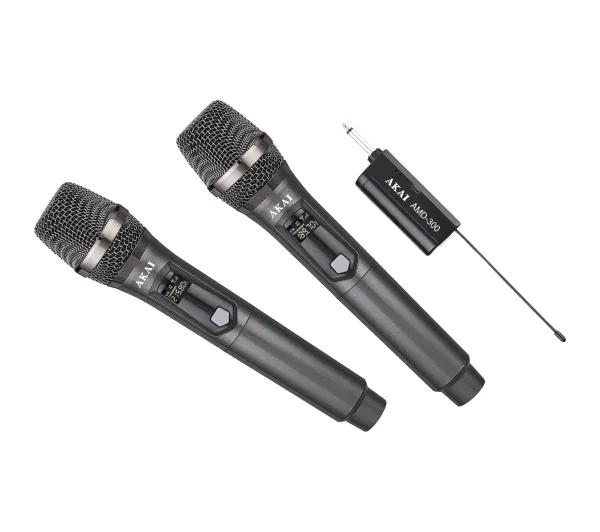 AKAI AMD-300 Bezprzewodowy Dynamiczny Czarny 2szt.
