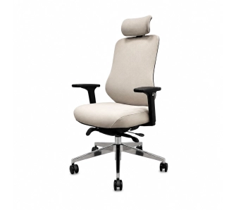 Fotel Jan Nowak AXIS Fabric Beige Biurowy do 120kg Tkanina Jasnobeżowy