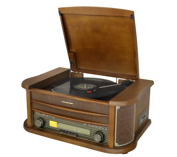 Soundmaster NR560 Manualny Przedwzmacniacz Bluetooth Brązowy