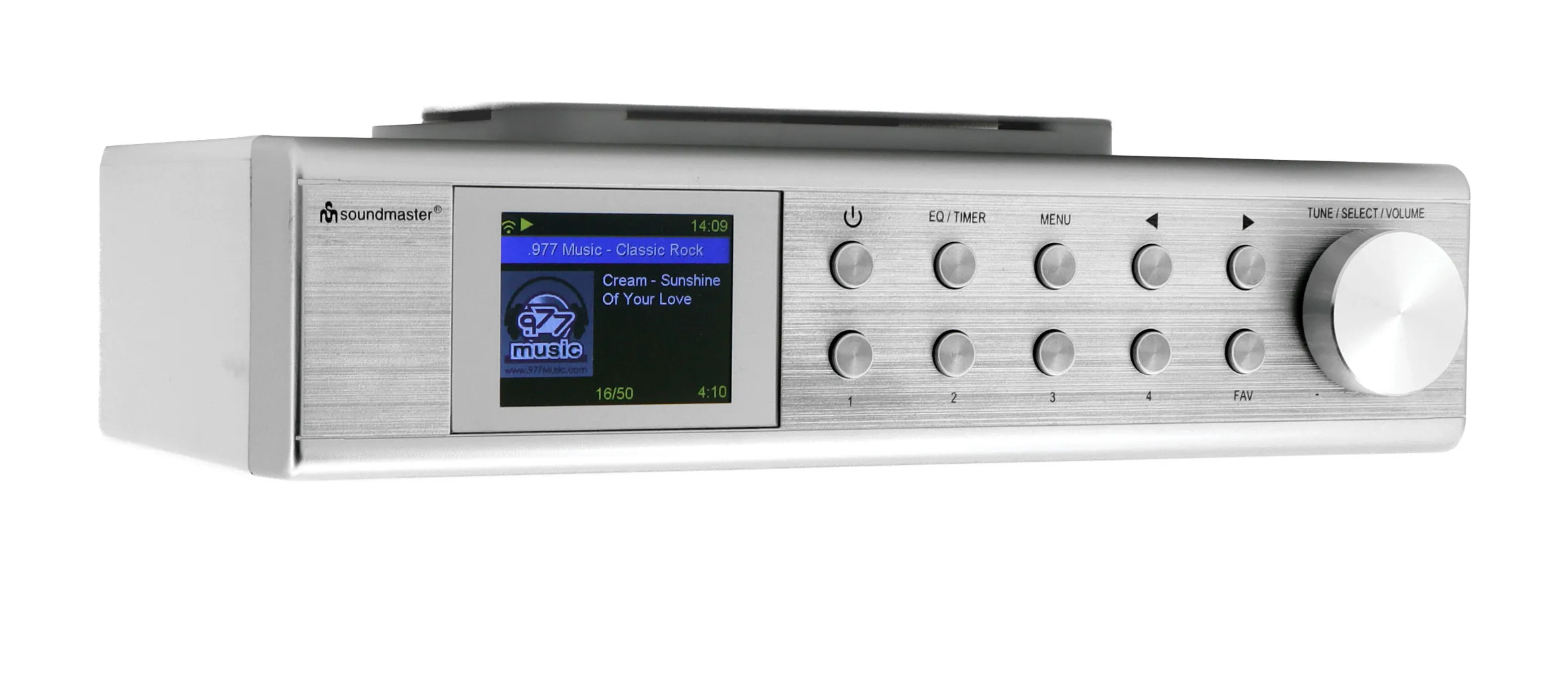 Radioodbiornik Soundmaster IR1500SI Radio FM DAB+ Internetowe Bluetooth Srebrny