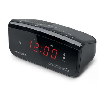 Radiobudzik Muse M-12 CR Czarny