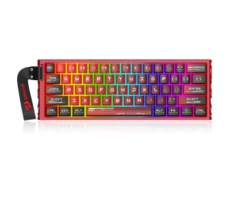 Klawiatura magnetyczna Redragon Venom K753-RGB-M NextGEN UltraMag Czerwono-Czarny