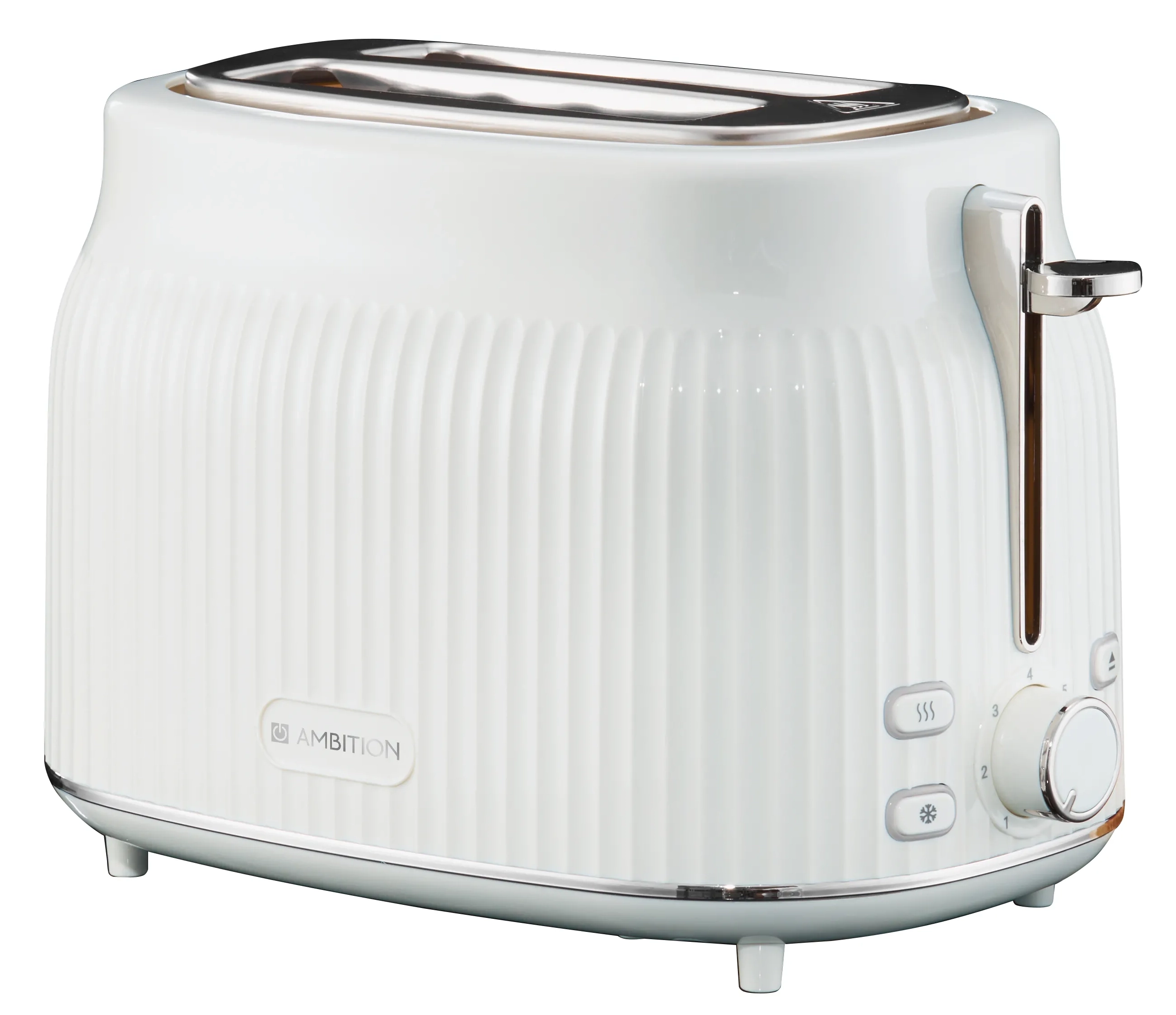 Toster Ambition Vintage Rozmrażanie 930W Biały