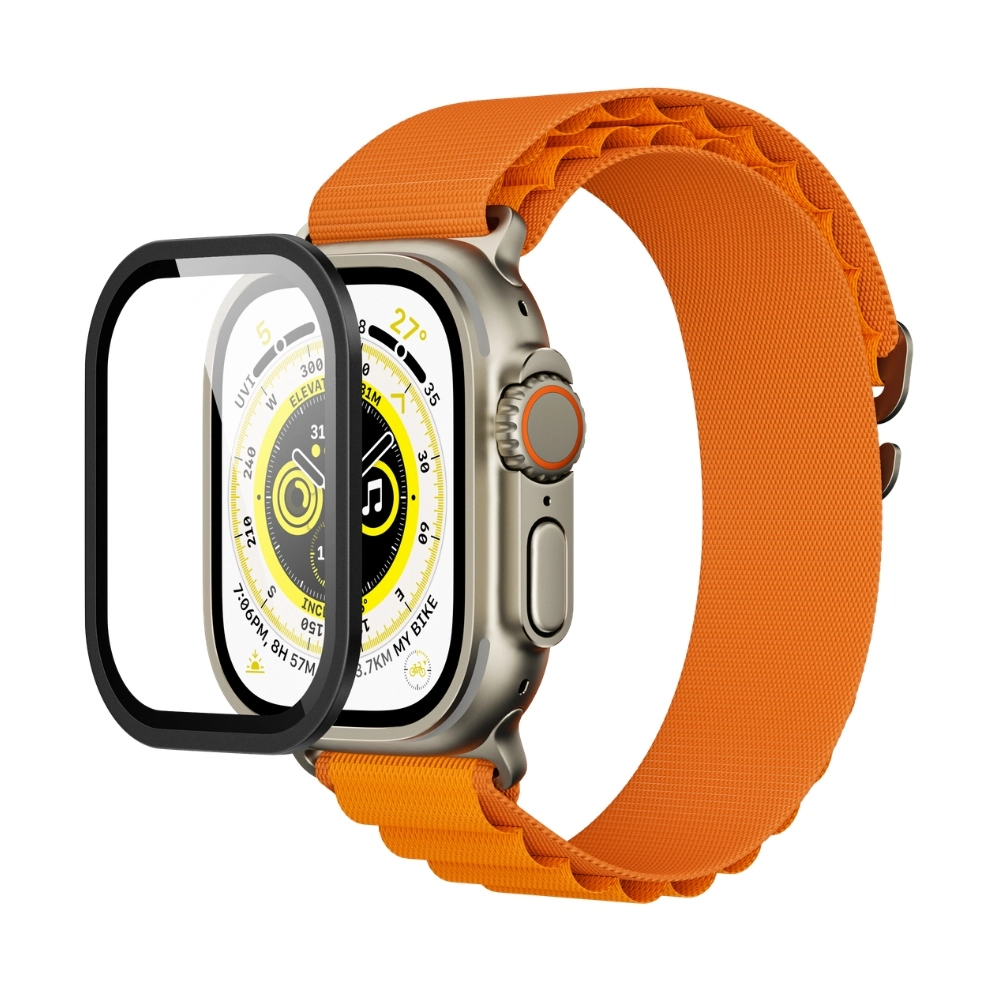 Szkło hartowane Yaxo AR Superhard Armor Glass do Apple Watch Ultra 1/2/3 Czarny