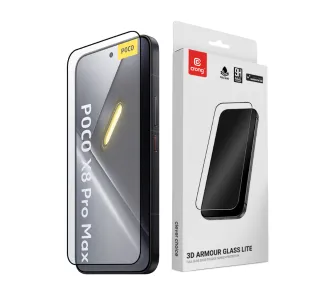 Szkło hartowane Crong 3D Armour Glass Lite do POCO X8 Pro Max