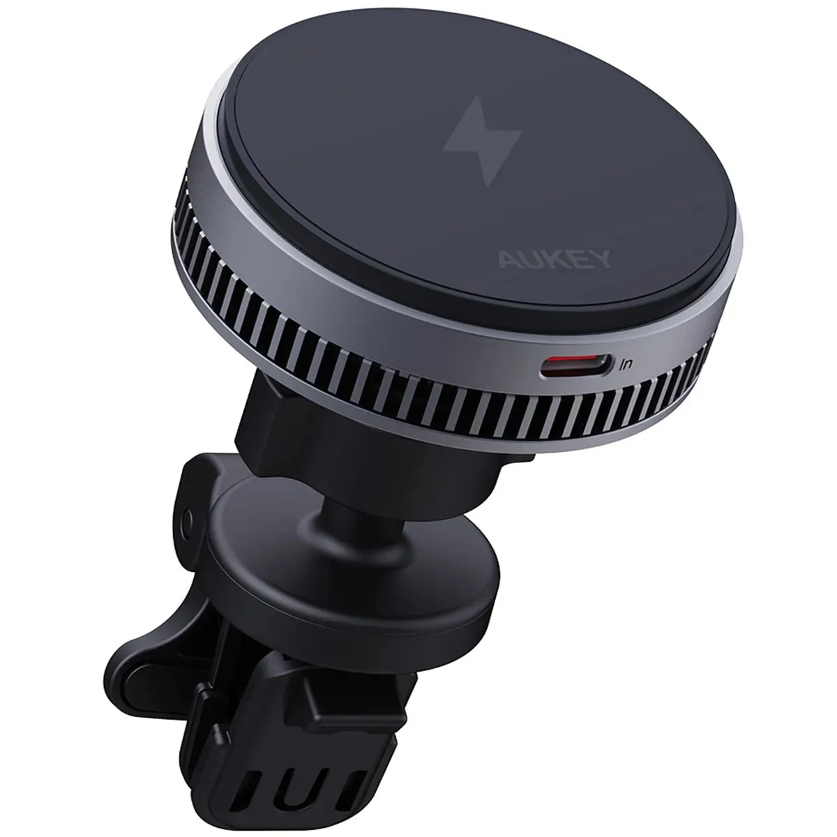 Ładowarka samochodowa Aukey HD-MC13AP Qi2 15W Czarny
