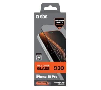 Szkło hartowane SBS D3O z aplikatorem do iPhone 18 Pro