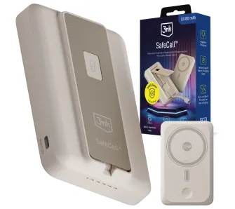 Powerbank 3mk SafeCell MagSafe 10000mAh 22,5W Beżowy