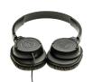 Słuchawki przewodowe Audio-Technica SonicFuel ATH-AX1ISBK Nauszne Mikrofon