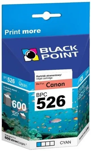 Tusz Black Point BPC526C (zamiennik CLI-526C) Błękitny 8,4 ml