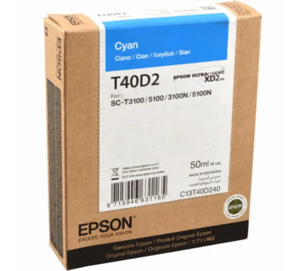 Epson UltraChrome XD2 Błekitny 50 ml C13T40D240