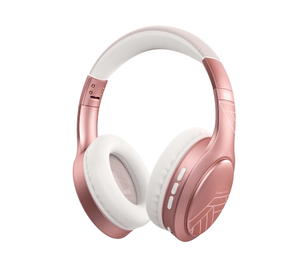 PowerLocus P19 Rose Gold Nauszne Bluetooth 5.3 Różowo-złoty