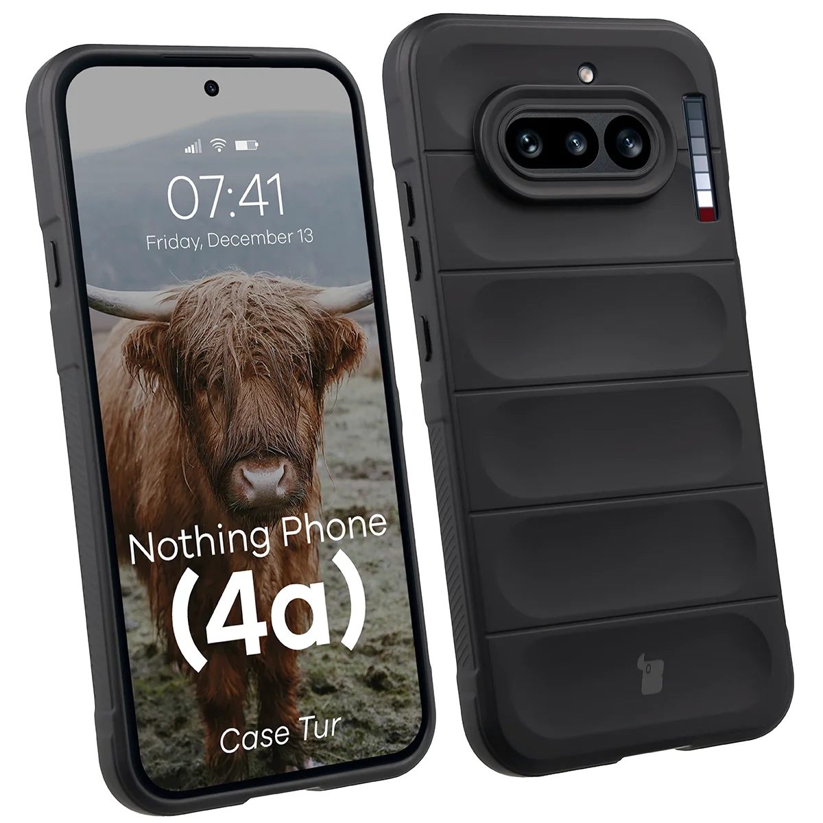 Etui Bizon Case Tur do Nothing Phone (4a) Czarny