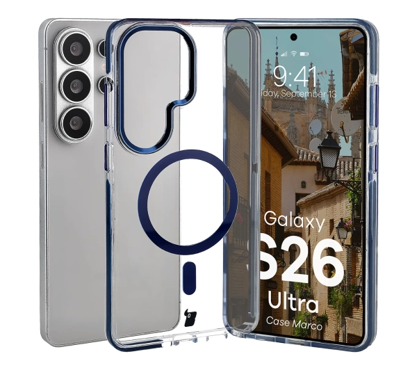 Bizon Case Marco do Galaxy S26 Ultra Niebieski