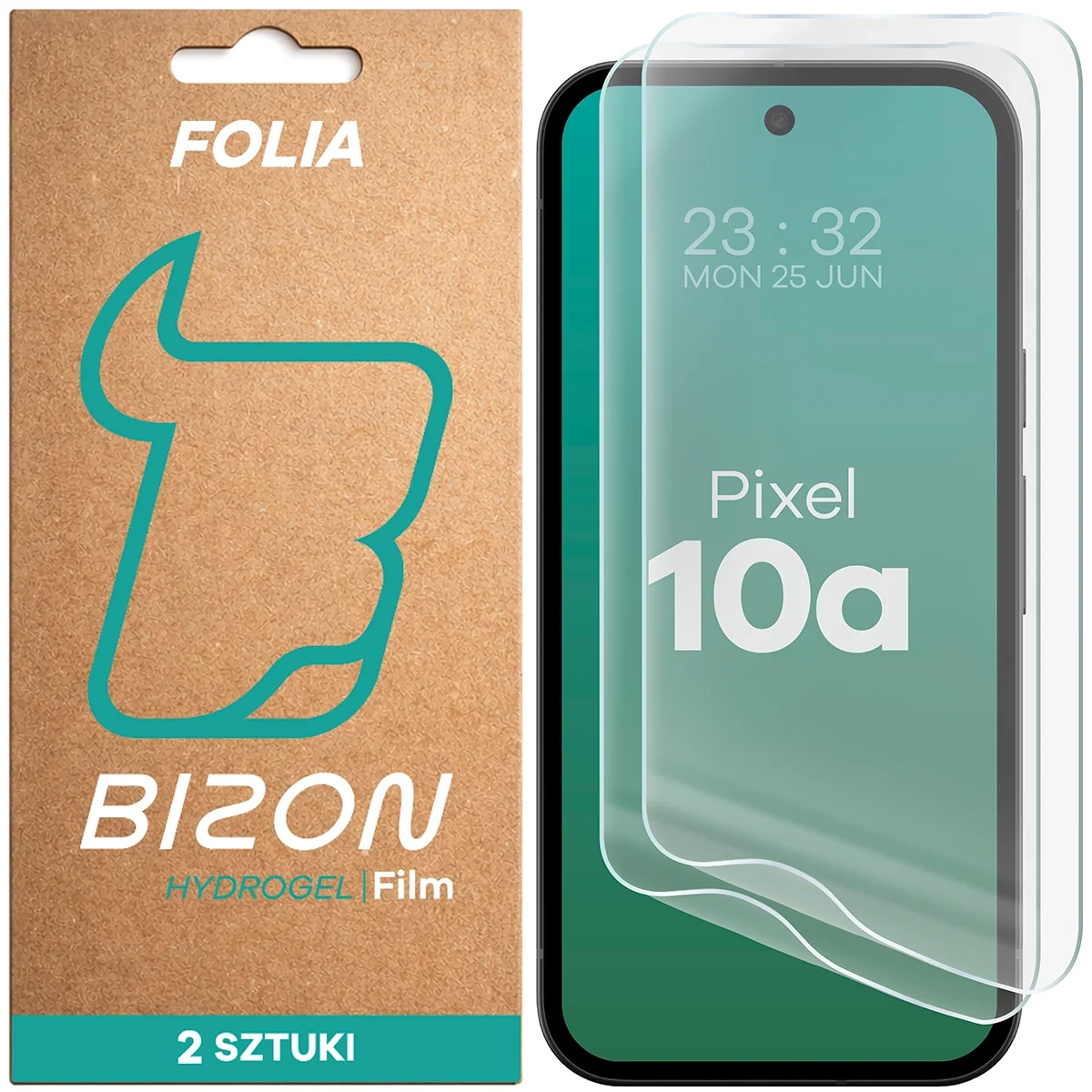 Folia hydrożelowa Bizon na ekran Film Hydrogel Front Duo do Google Pixel 10a 2 sztuki