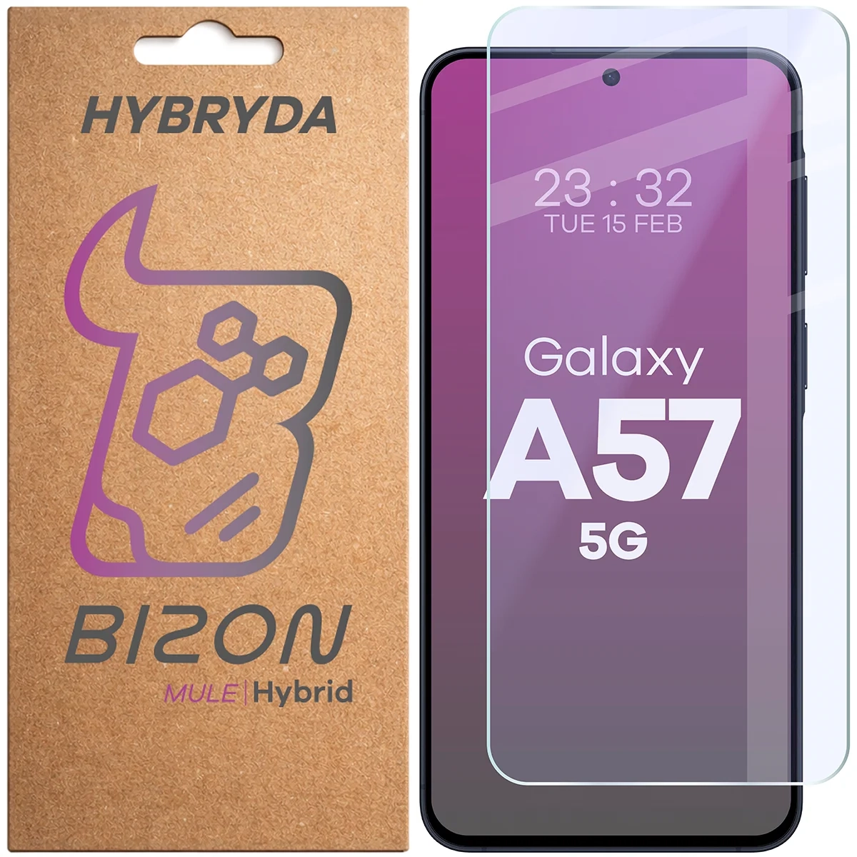 Szkło hybrydowe Bizon elastyczne Hybrid Mule do Galaxy A57 5G
