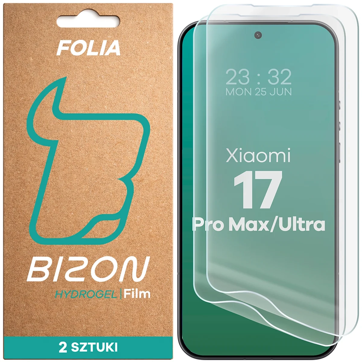 Folia hydrożelowa Bizon na ekran Film Hydrogel Front Duo do Xiaomi 17 Ultra / 17 Pro Max 2 sztuki