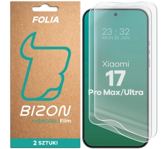 Folia hydrożelowa Bizon na ekran Film Hydrogel Front Duo do Xiaomi 17 Ultra / 17 Pro Max 2 sztuki
