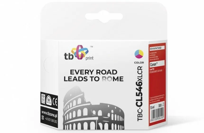 Tusz TB Print TBC-CL546XLCR (zamiennik CL-546XL) Kolor 13 ml