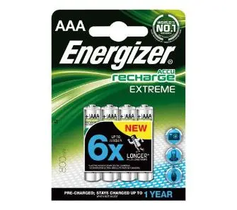 Akumulatorki Energizer Extreme AAA 800mAh 4szt.