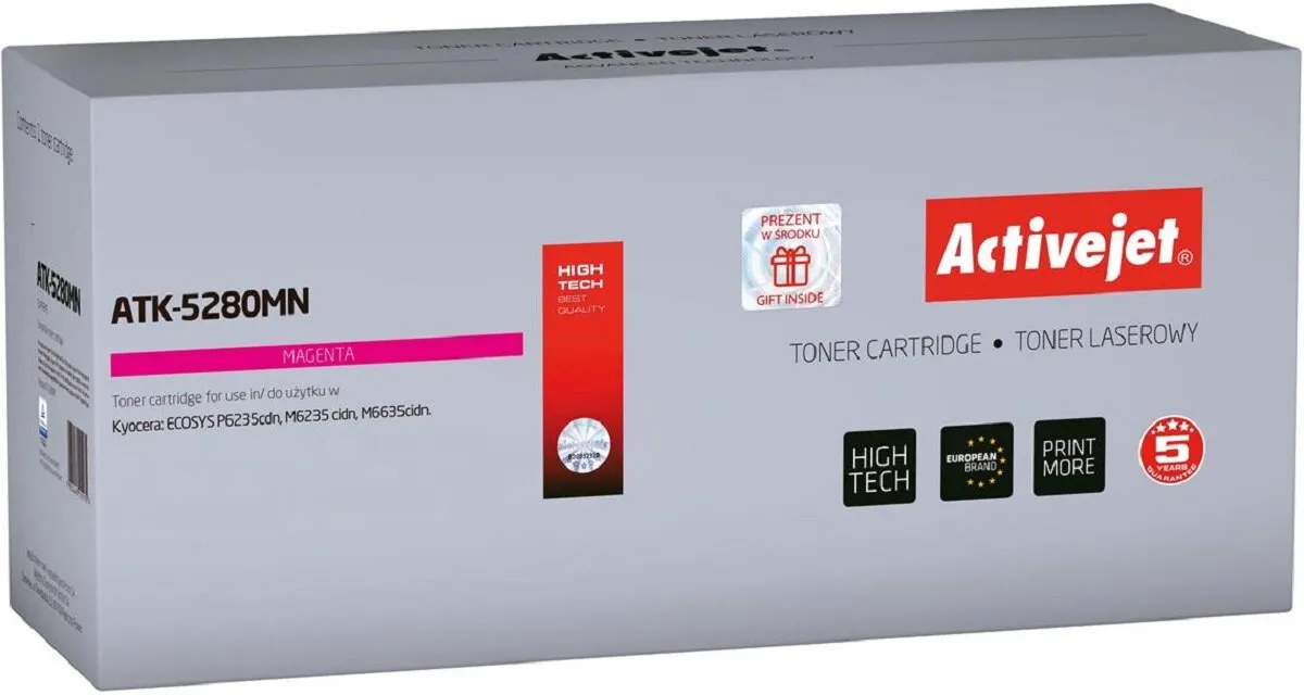 Toner ActiveJet ATK-5280MN (zamiennik TK-5280M) Purpurowy