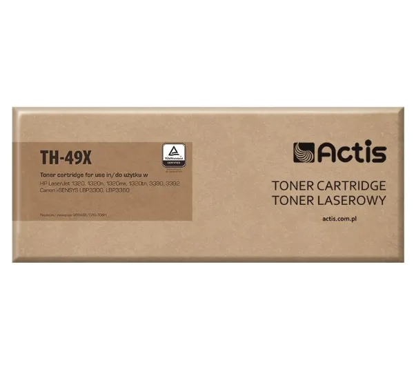 Actis TH-49X Toner do drukarek HP, Canon, Zamiennik HP 49X Q5949X, Canon CRG-708H;  Standard;  6000 stron;  czarny.