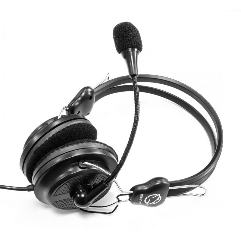 Słuchawki przewodowe z mikrofonem Manta HDP012