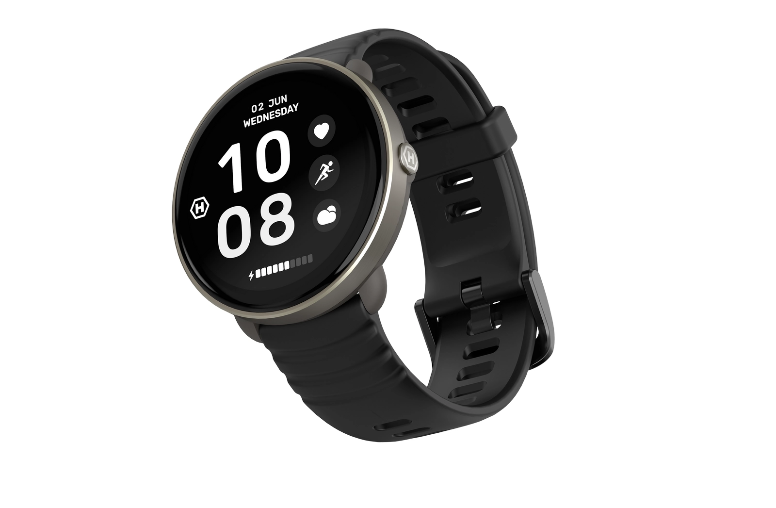 Smartwatch HAMMER Ventus Szaro-Czarny + Pasek Kaszmirowy