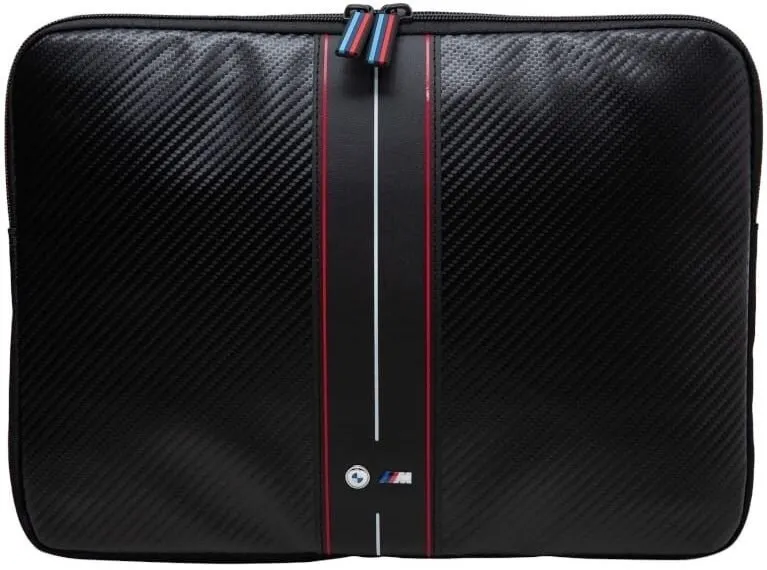 Etui na laptop BMW Carbon Red Stripes 16" Czarny