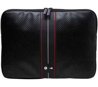 Etui na laptop BMW Carbon Red Stripes 16" Czarny