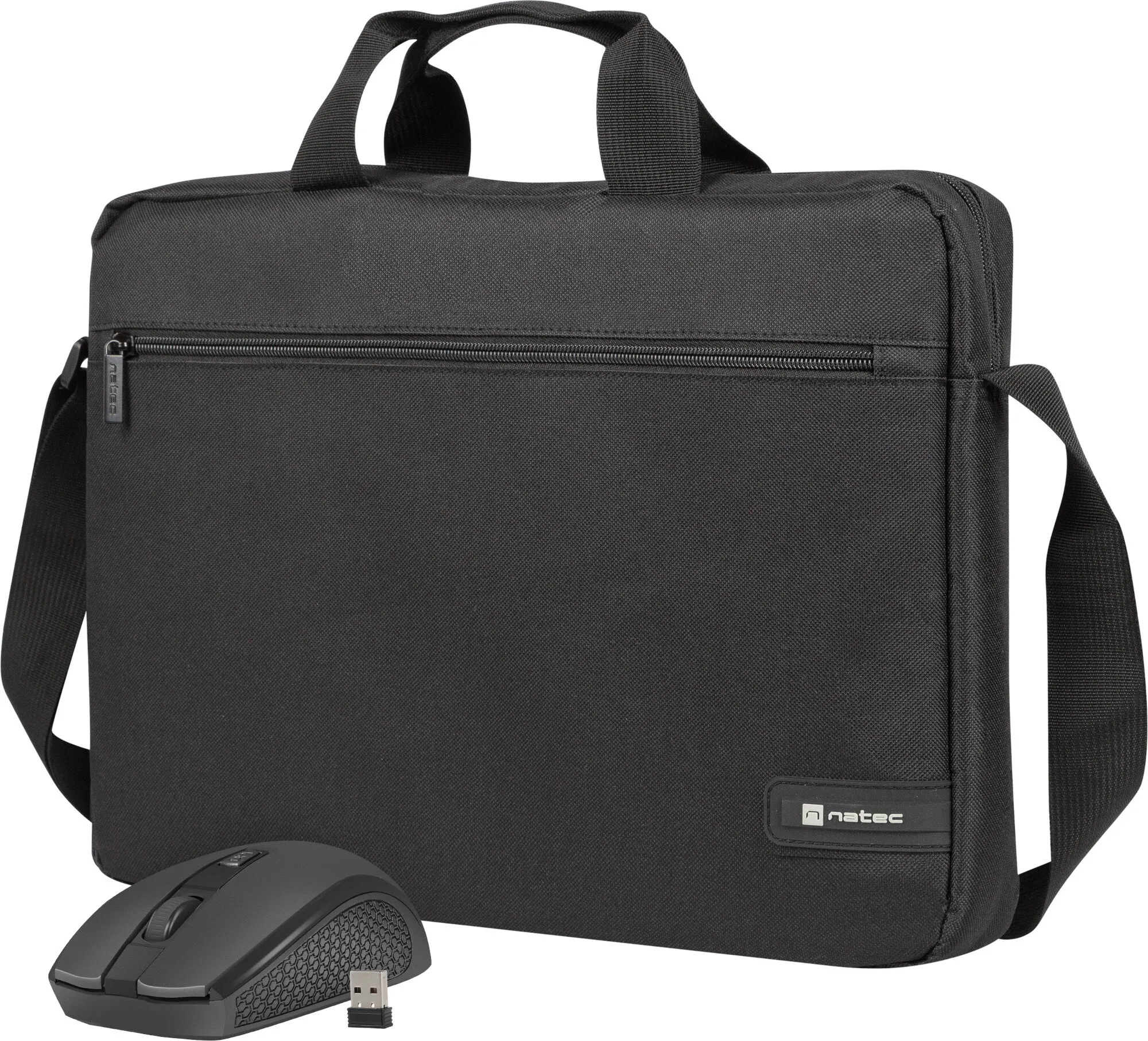 Torba na laptopa Natec Wallaroo 2 16" Czarny + Mysz