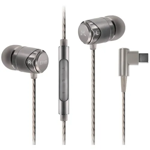 Słuchawki przewodowe SoundMAGIC E11D Dokanałowe Srebrny