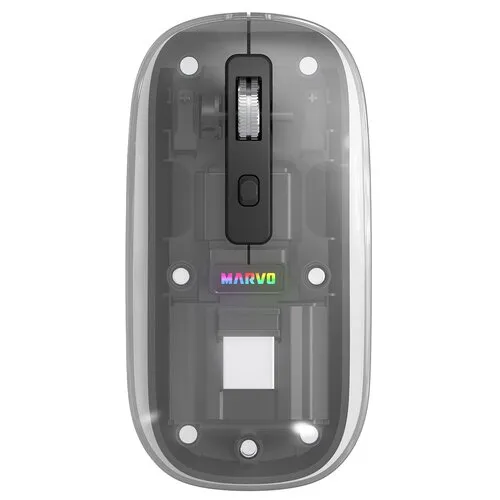 Myszka gamingowa Marvo Prism B10 Czarno-przezroczysty