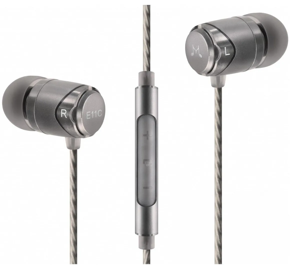 Słuchawki przewodowe SoundMAGIC E11C Dokanałowe Srebrny