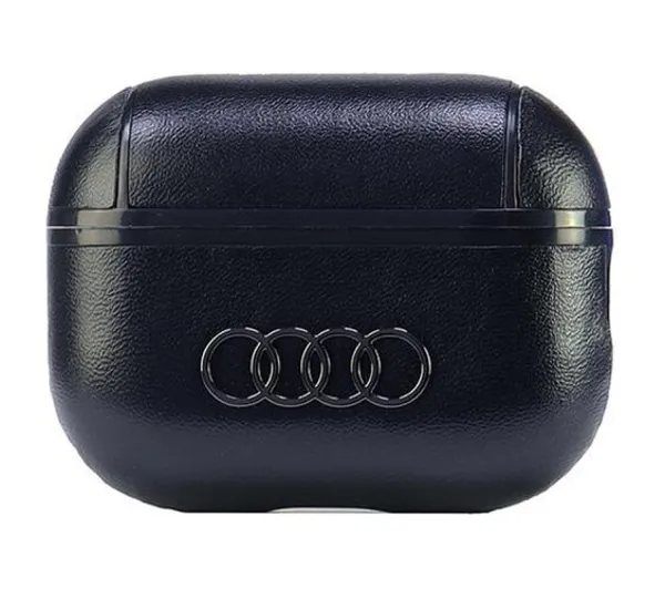 AUDI Leather Big Logo do Apple AirPods Pro 2 Czarny