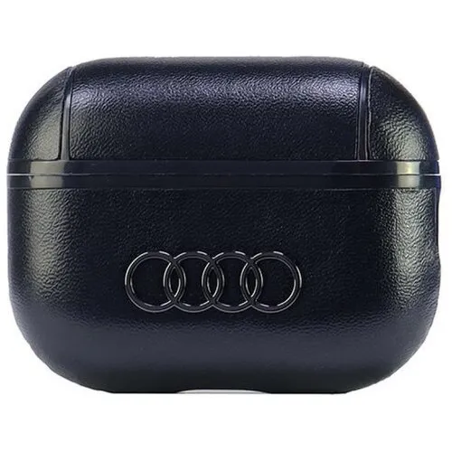 Etui na słuchawki AUDI Leather Big Logo do Apple AirPods Pro 2 Czarny