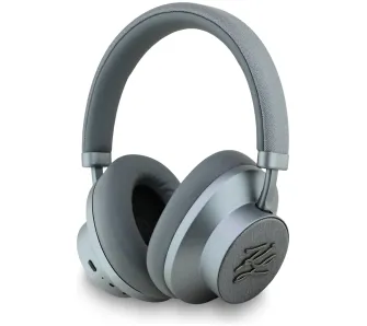 Słuchawki bezprzewodowe Karl Lagerfeld Grained Initials ANC Nauszne Bluetooth Szary