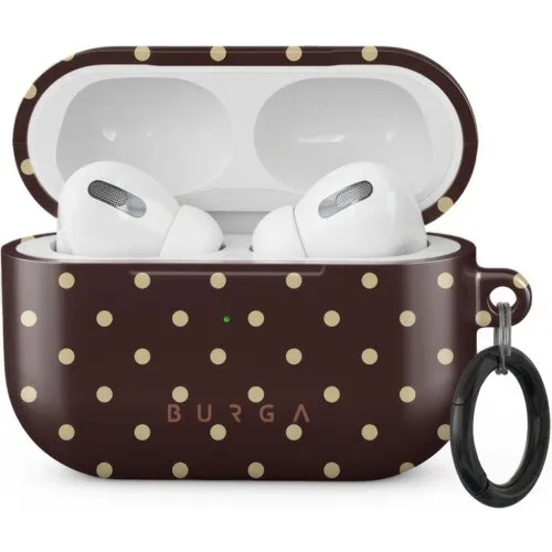 Etui na słuchawki Burga Sorry Busy do Apple AirPods Pro Brązowo-beżowy
