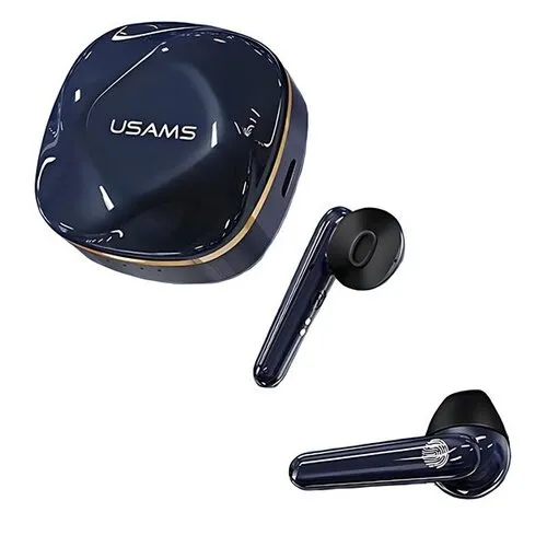 Słuchawki bezprzewodowe USAMS SD-Series Douszne Bluetooth 5.1 Niebieski