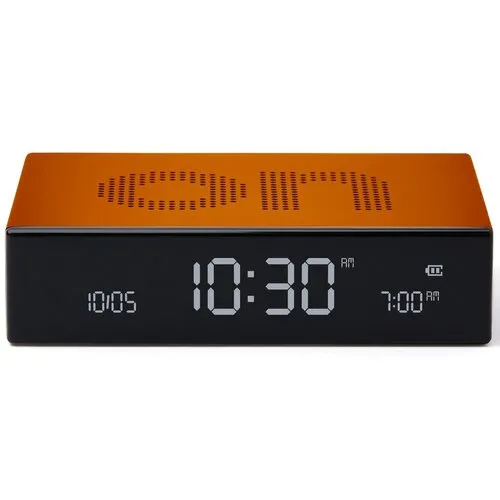Budzik Lexon Flip Premium Orange LR152O1 Pomarańczowy